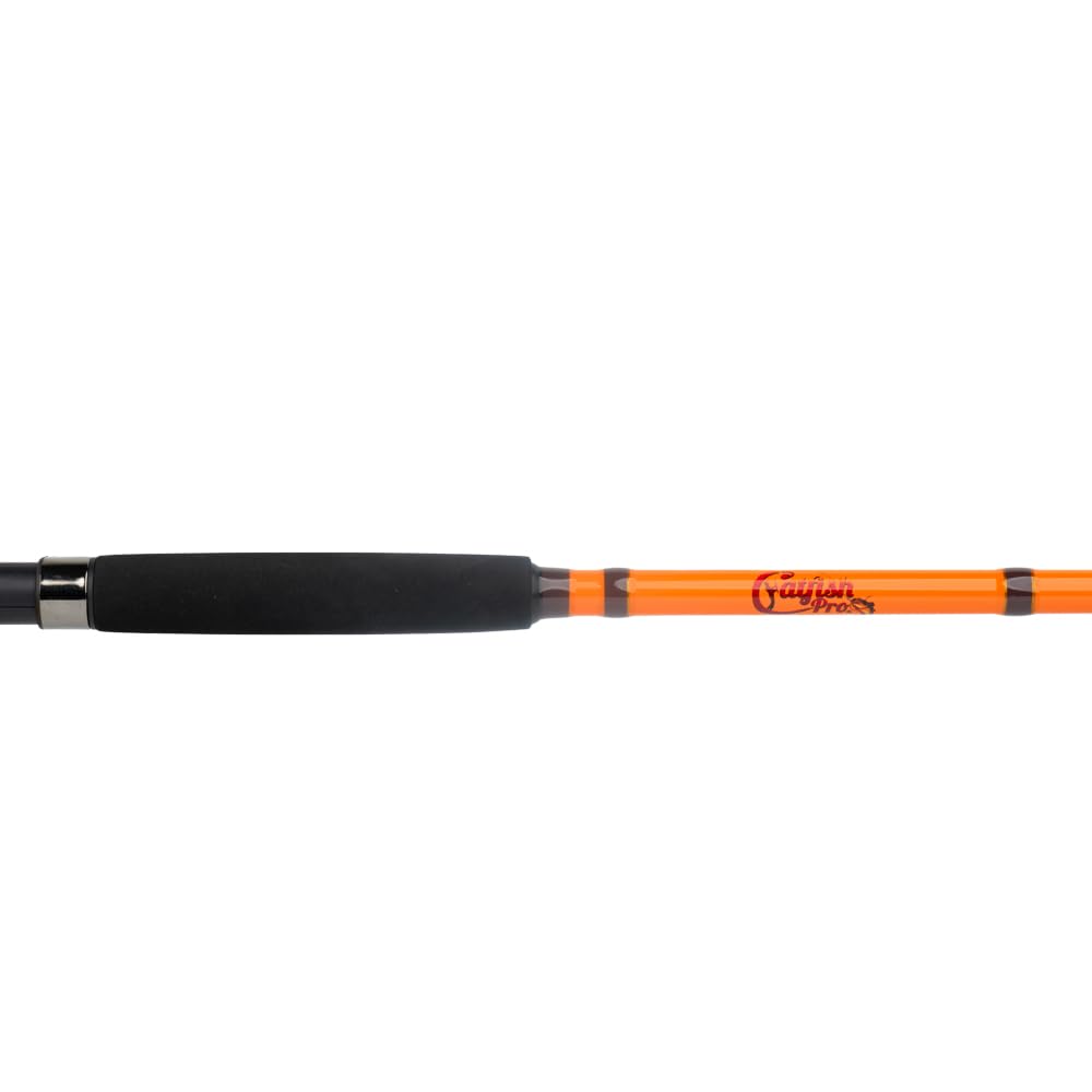 7'6" One-Piece Orange Medium Heavy Action Spinning Fishing Rod S5526