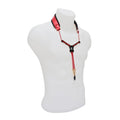 Red Leather Non-Elastic Neck Strap with Metal Snap Hook for Alto and Tenor Saxophone T7128