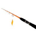 7'6" One-Piece Orange Medium Heavy Action Spinning Fishing Rod S5526