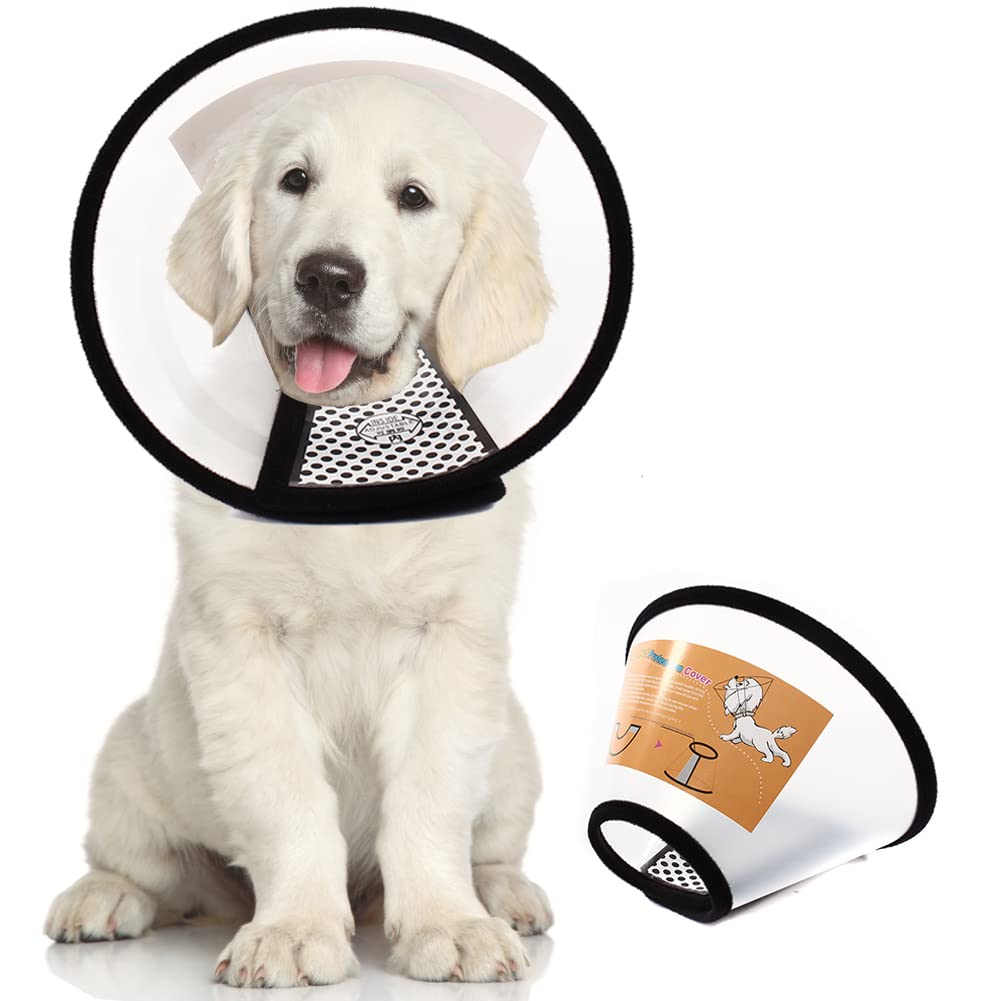 Adjustable Plastic Pet Recovery Collar Cone (S) O131751
