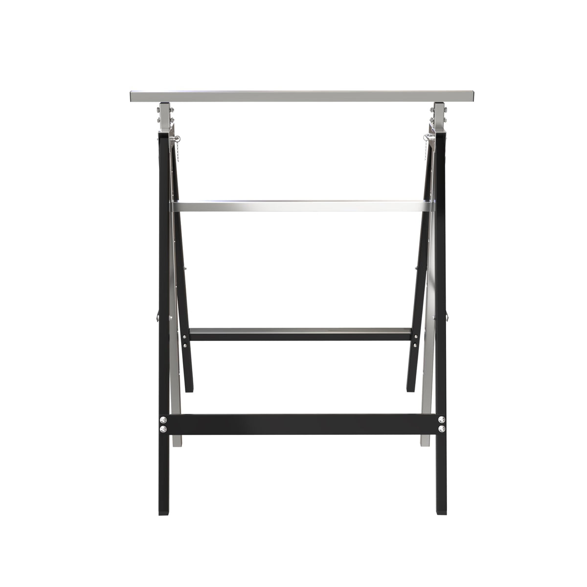 Heavy Duty Steel Sawhorse Brackets 2 Pack Adjustable Folding 330 lbs Capacity S79597