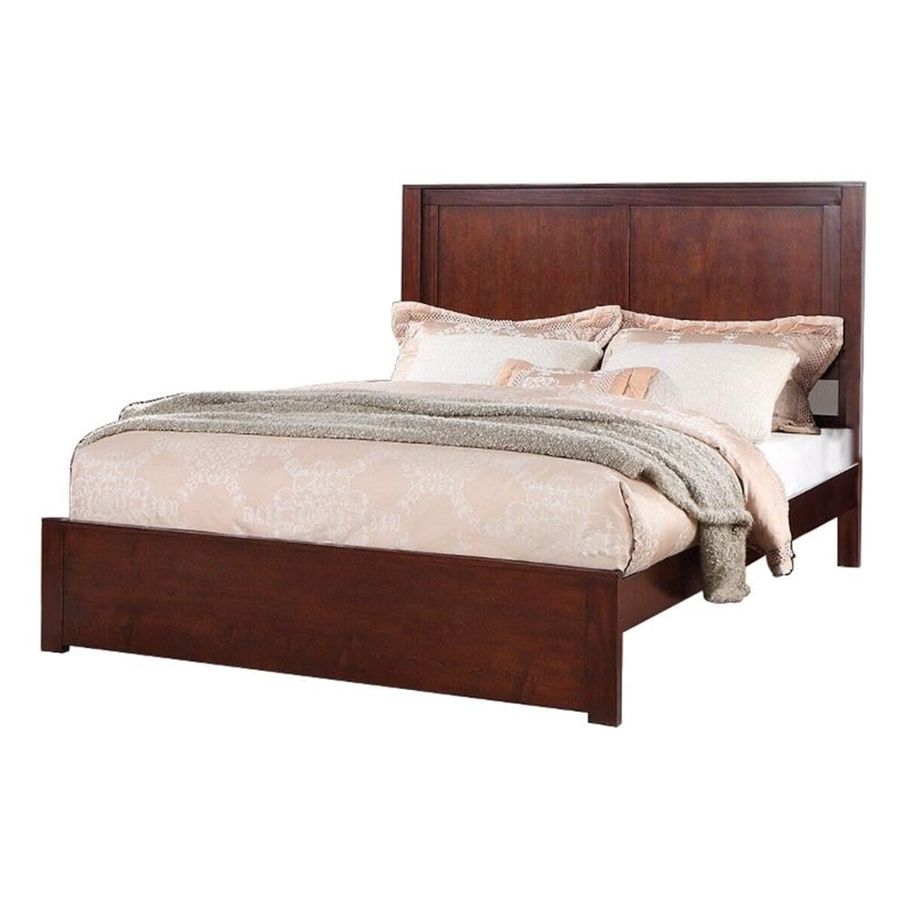 California King Solid Wood Platform Bed with Storage Drawers P88345