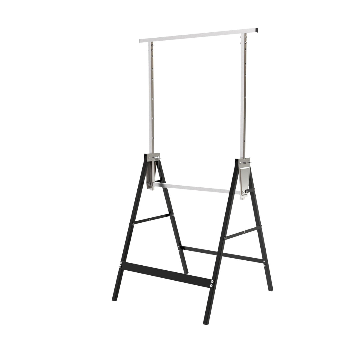 Heavy Duty Steel Sawhorse Brackets 2 Pack Adjustable Folding 330 lbs Capacity S79597