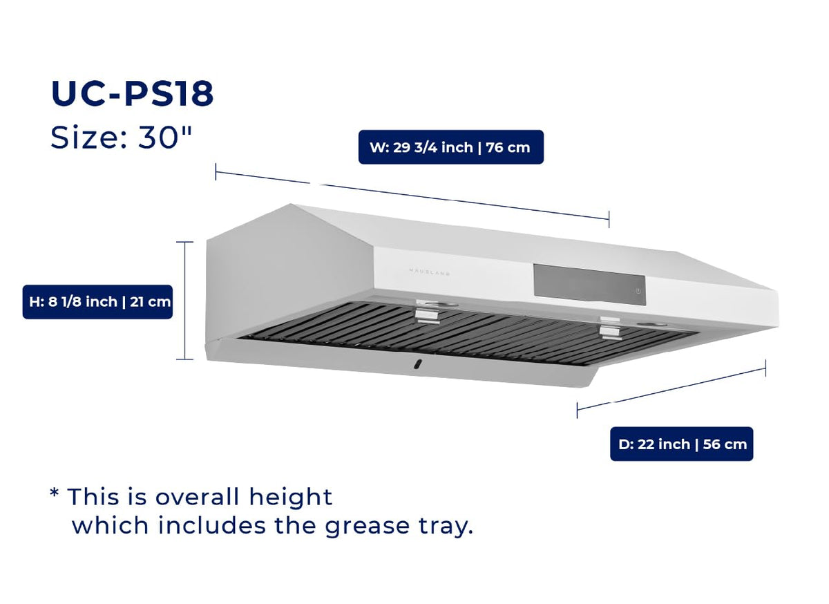 30" Ducted Under Cabinet Range Hood with 6 Speed X233425