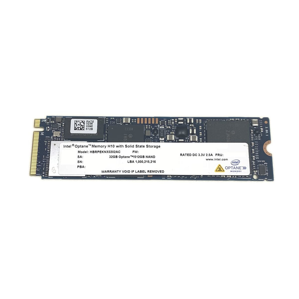 32GB Optane Memory with 512GB SSD M.2 2280 NVMe PCIe Gen3 x4 H77788