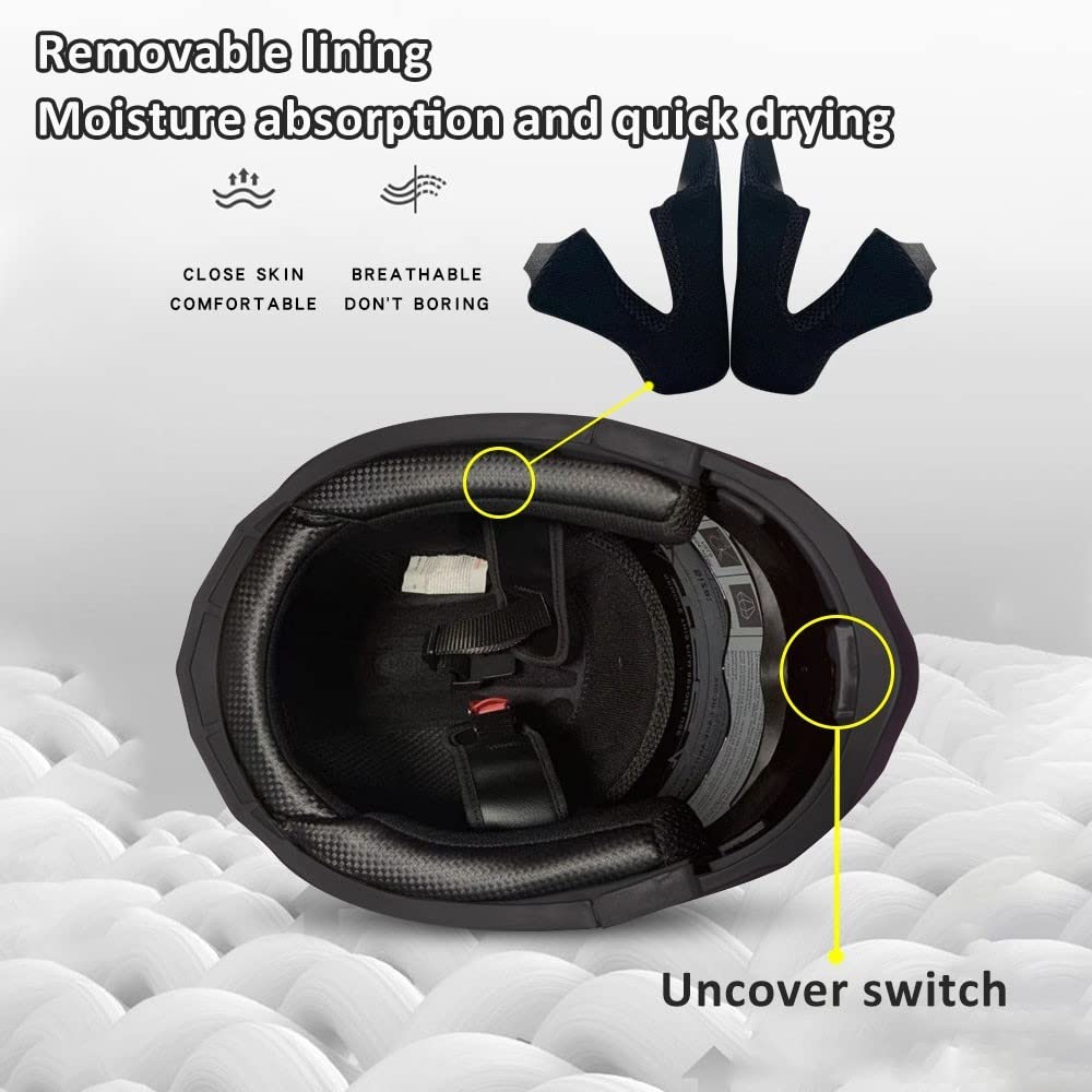 Bluetooth Modular Motorcycle Helmet DOT/ECE Approved Full Face Flip up Anti-Fog Double Visor Built-in Dual Speaker with Microphone W485195