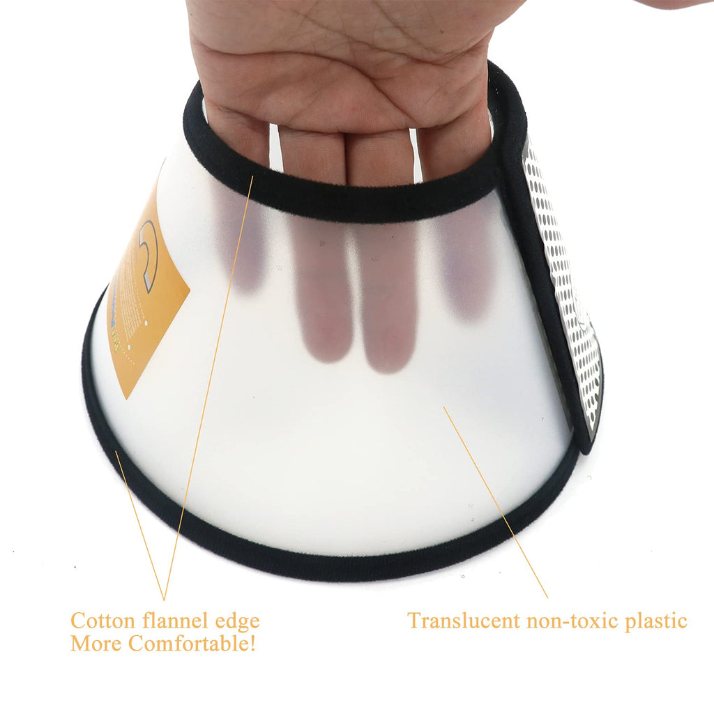 Adjustable Plastic Pet Recovery Collar Cone (S) O131751