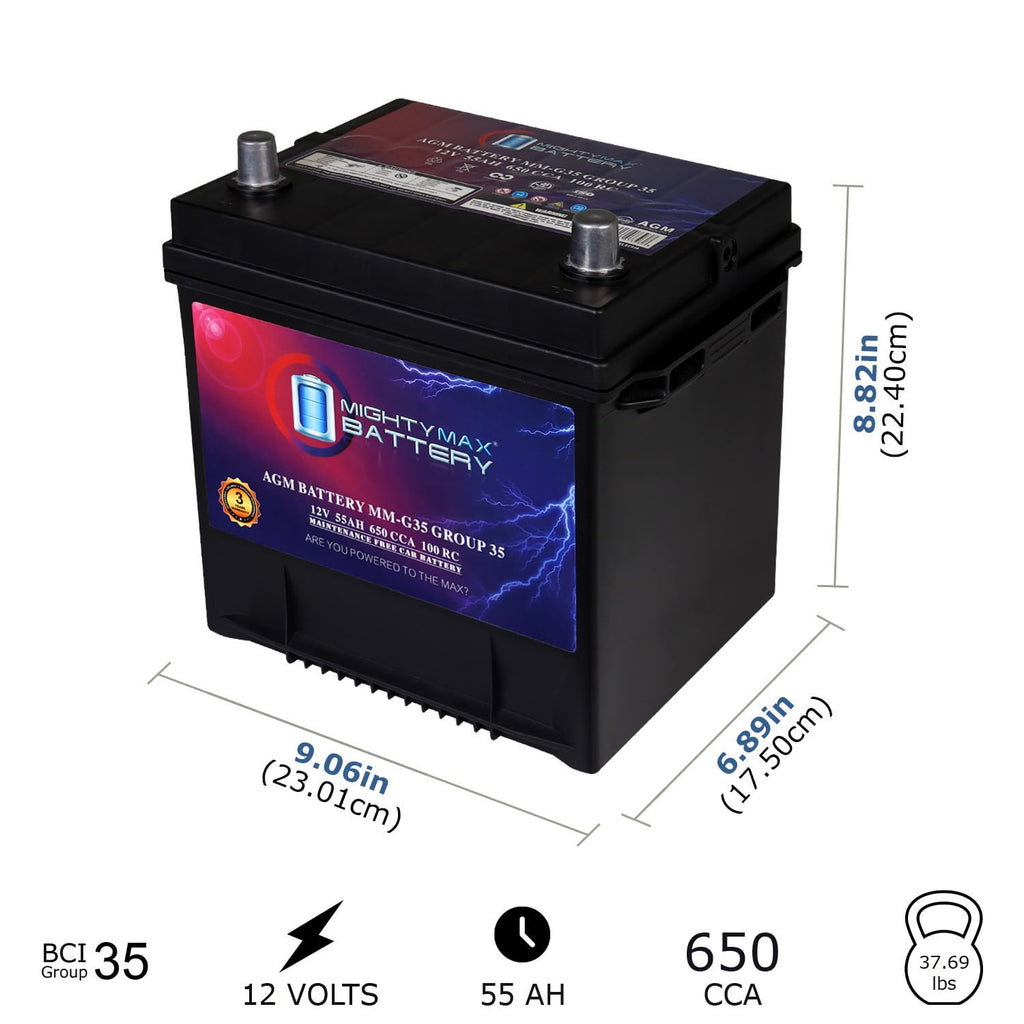 12V 55Ah AGM Replacement Battery M341