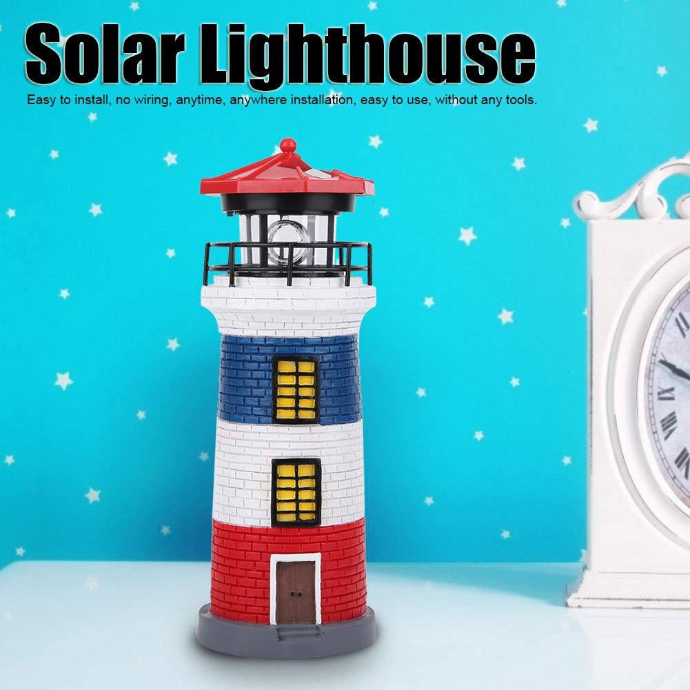 Solar Lighthouse Statue Outdoor Light E97083
