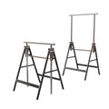 Heavy Duty Steel Sawhorse Brackets 2 Pack Adjustable Folding 330 lbs Capacity S79597