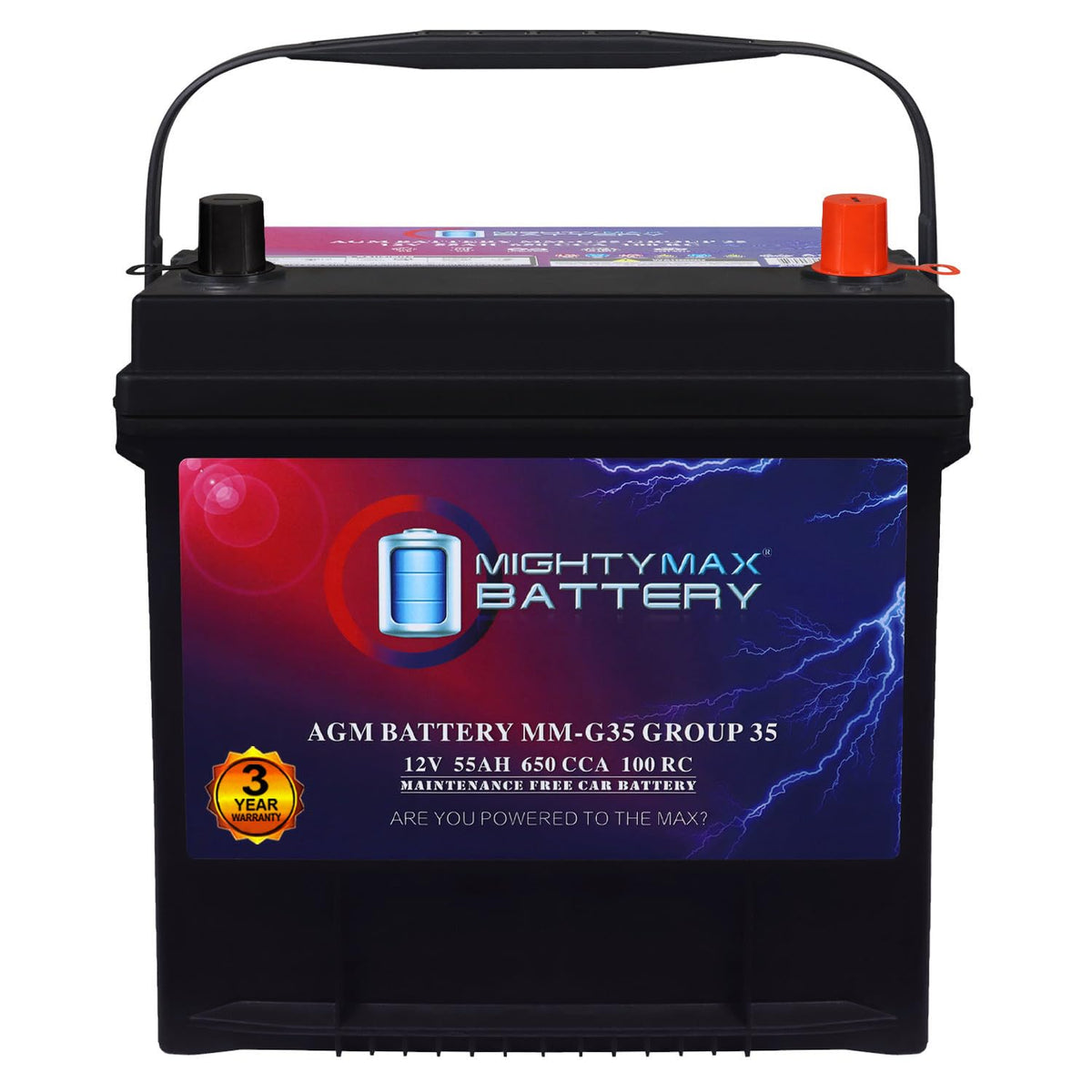 12V 55Ah AGM Replacement Battery K59860