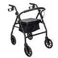 Rollator Walker with Seat, 8" Wheels, 286 Pound Capacity E877603