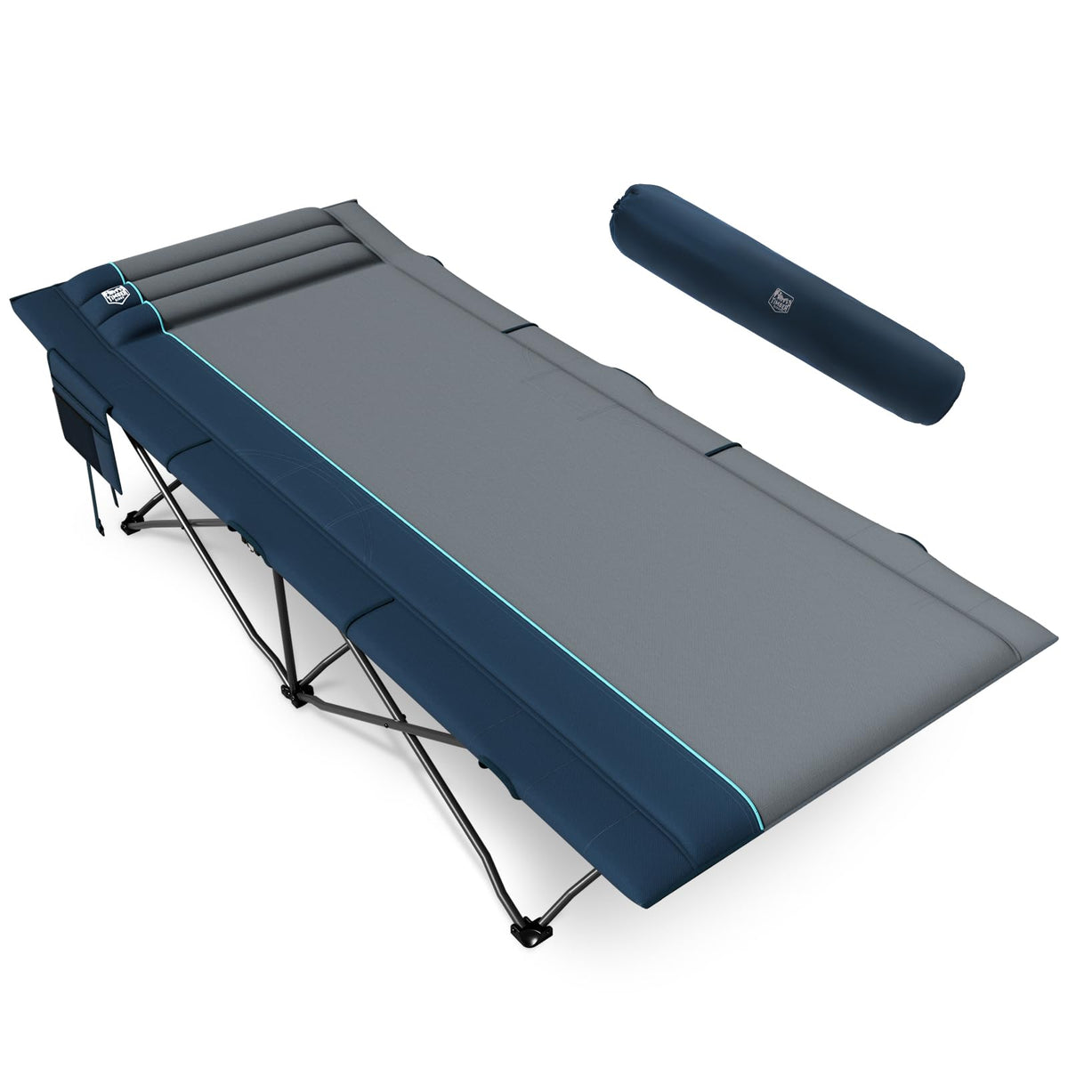 Extra Wide Heavy Duty Camping Cot with Carry Bag S1245