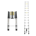 12.5FT Aluminum Telescoping Ladder 300 lbs B2606