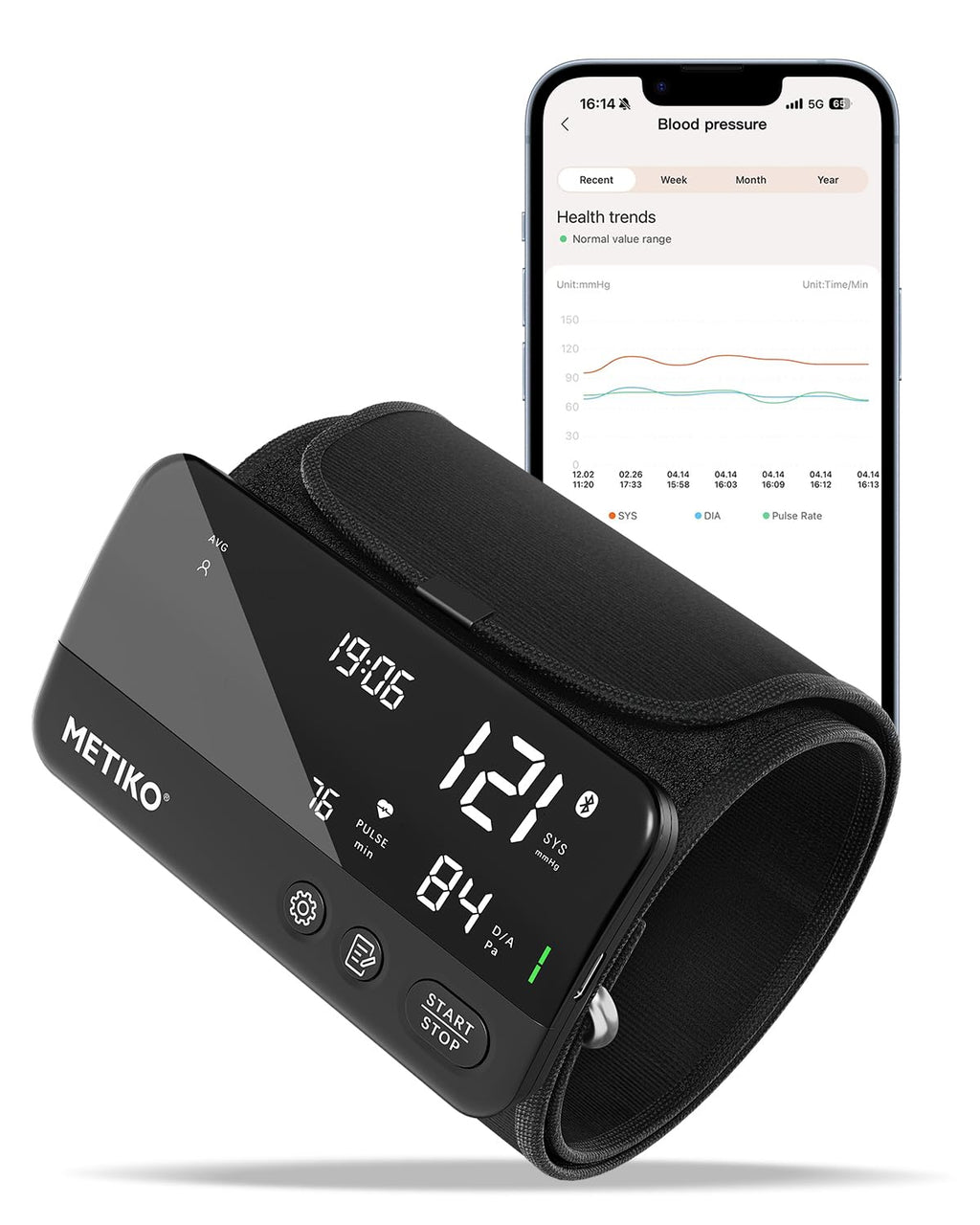 Wireless Upper Arm Blood Pressure Monitor X693