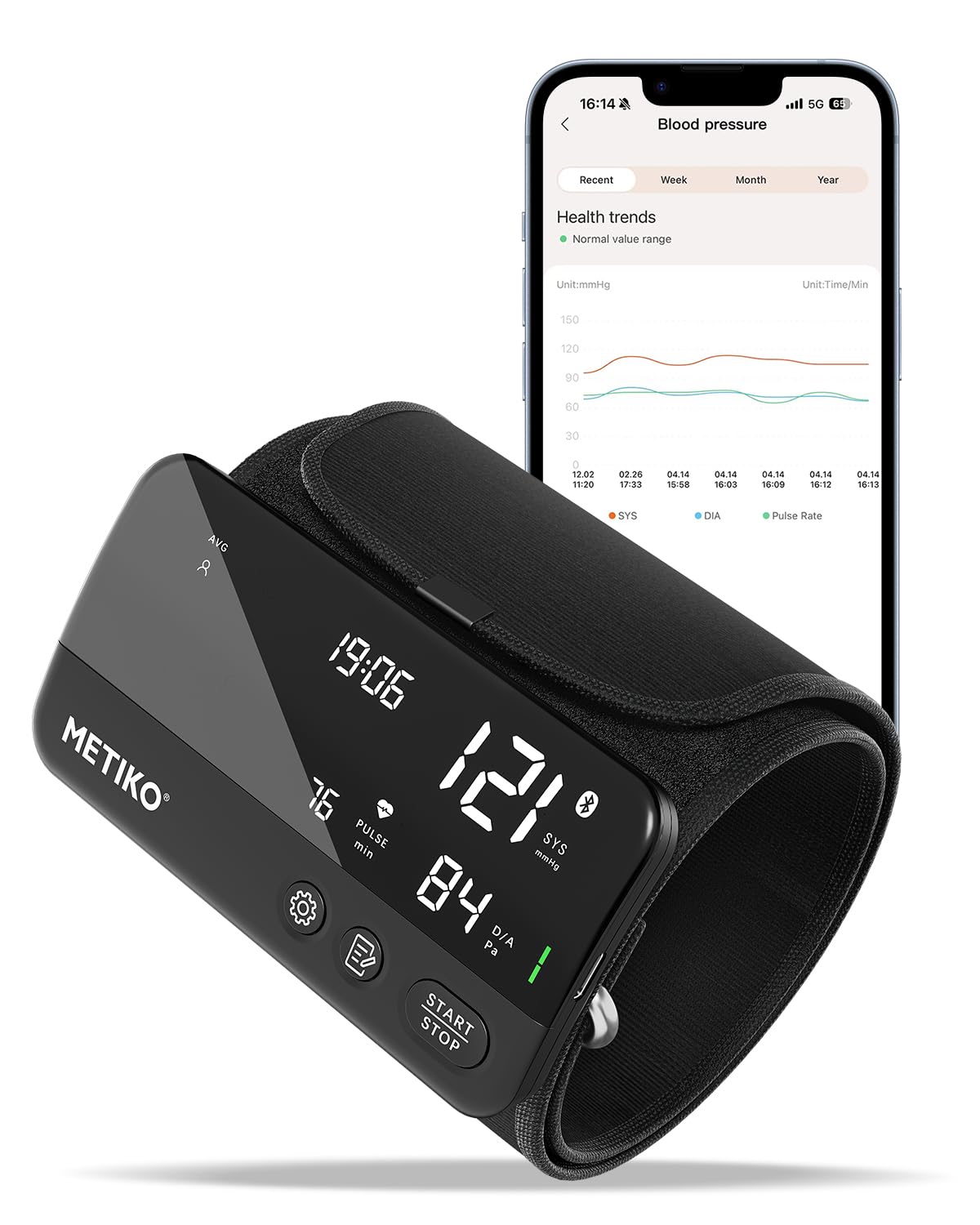 Wireless Upper Arm Blood Pressure Monitor X693