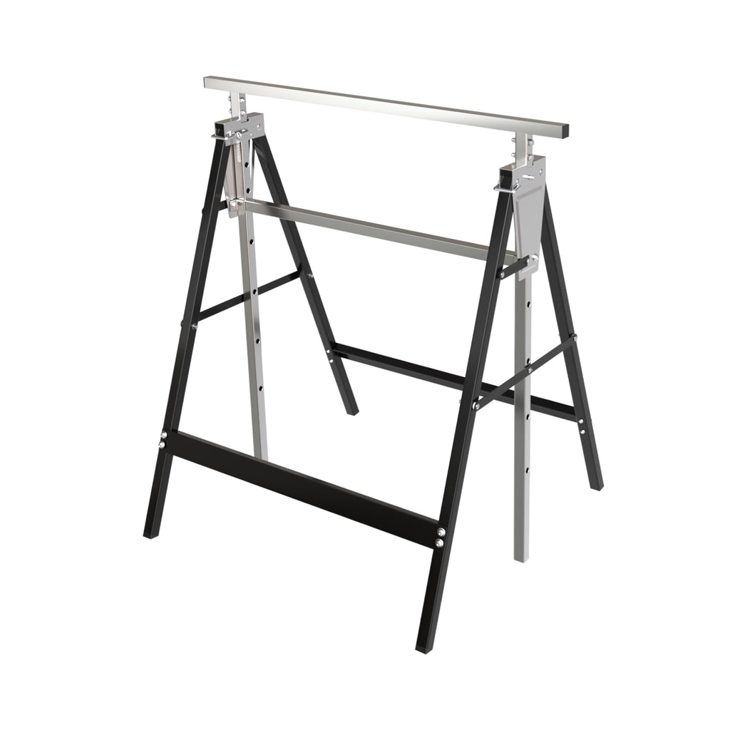 Heavy Duty Steel Sawhorse Brackets 2 Pack Adjustable Folding 330 lbs Capacity S79597