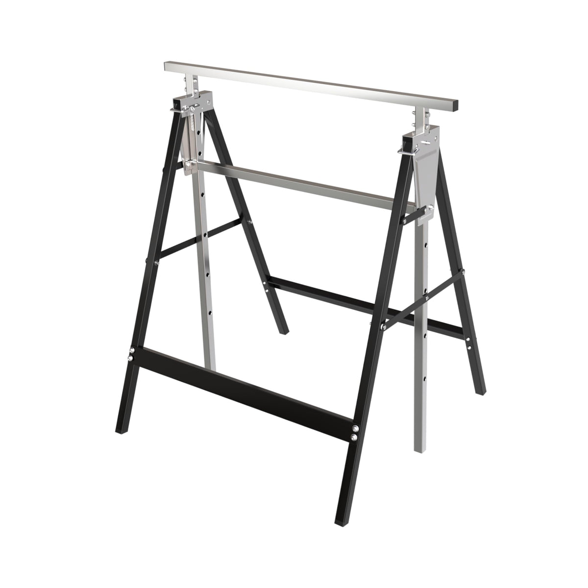 Heavy Duty Steel Sawhorse Brackets 2 Pack Adjustable Folding 330 lbs Capacity S79597