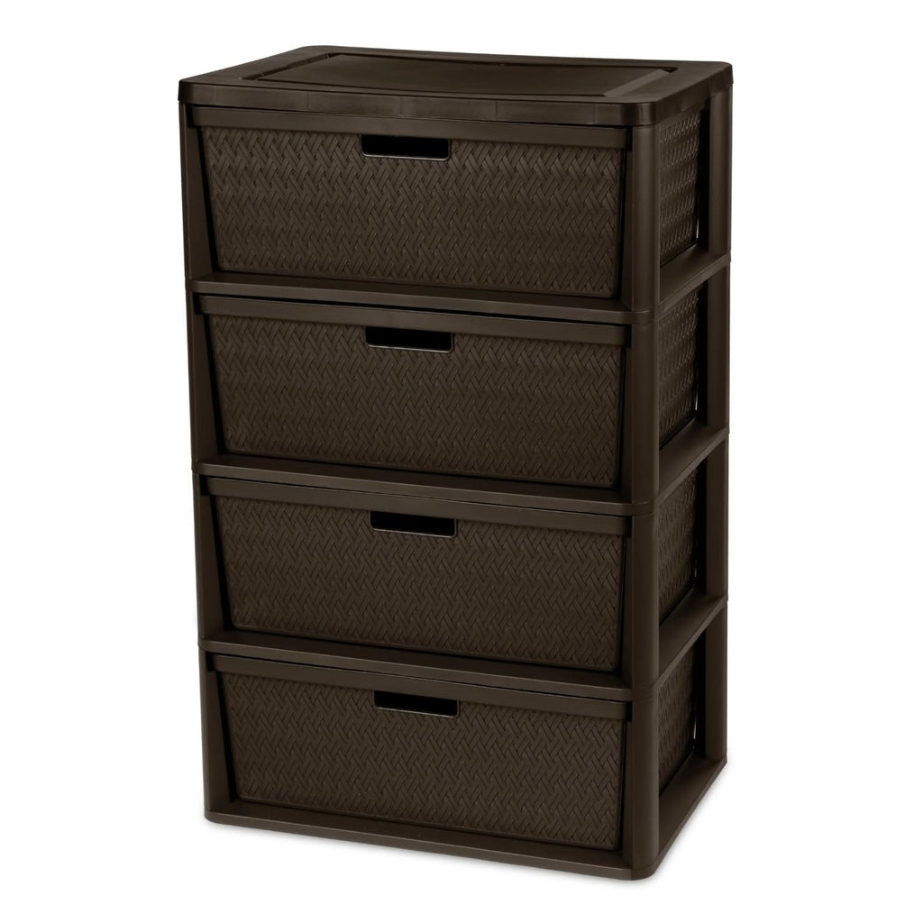 Brown Plastic Storage Organizer Tower M259735