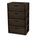 Brown Plastic Storage Organizer Tower M259735