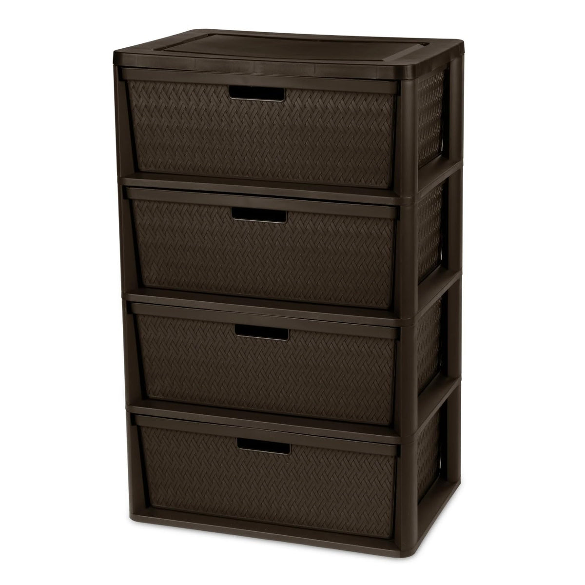 Brown Plastic Storage Organizer Tower M259735