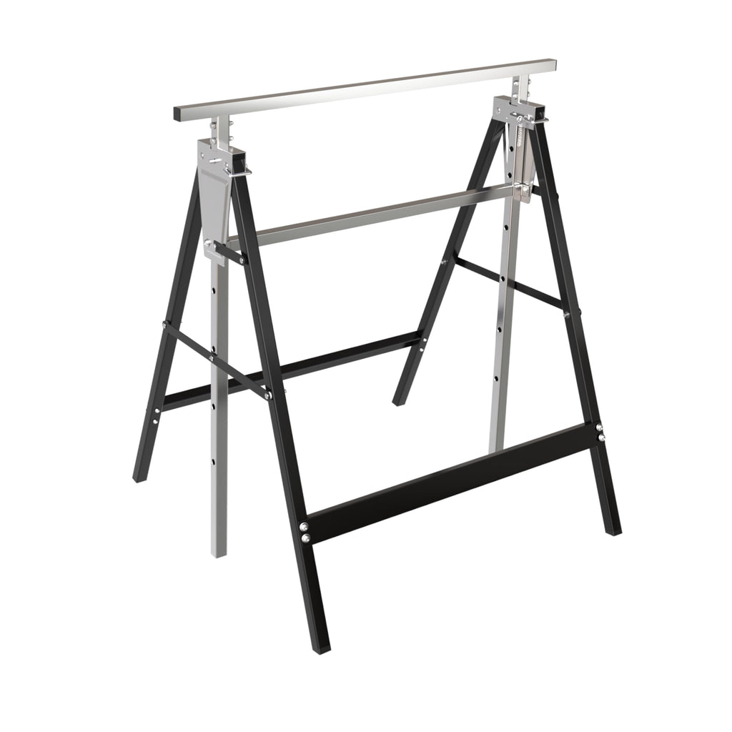 Heavy Duty Steel Sawhorse Brackets 2 Pack Adjustable Folding 330 lbs Capacity S79597