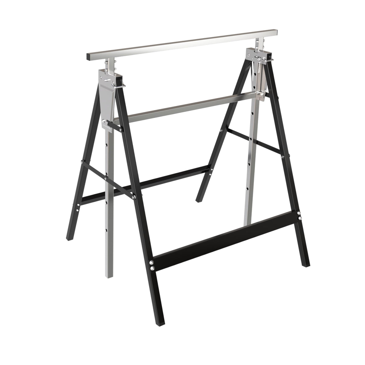 Heavy Duty Steel Sawhorse Brackets 2 Pack Adjustable Folding 330 lbs Capacity S79597