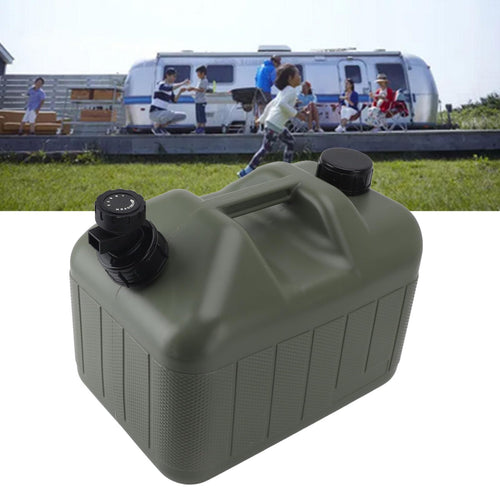 10L Green Camping Water Container with Faucet N18023