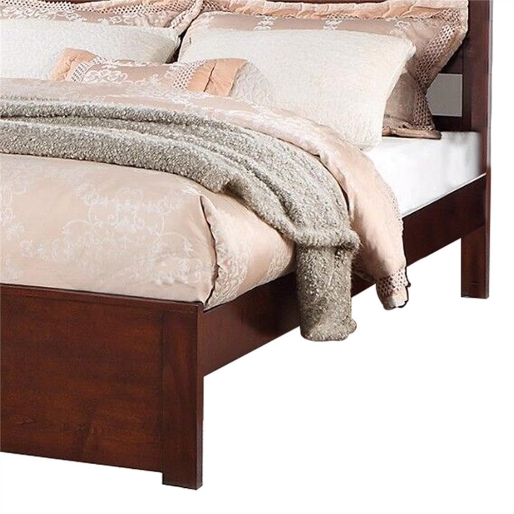 California King Solid Wood Platform Bed with Storage Drawers P88345