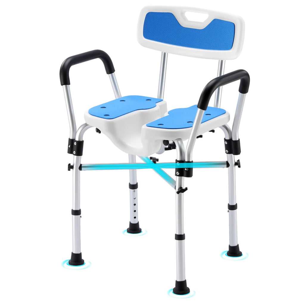 U-Shaped Shower Chair with Arms & Back J4038