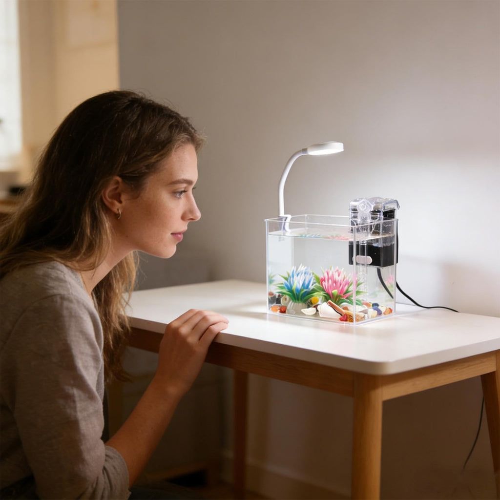Small Aquarium with LED Lights M1595