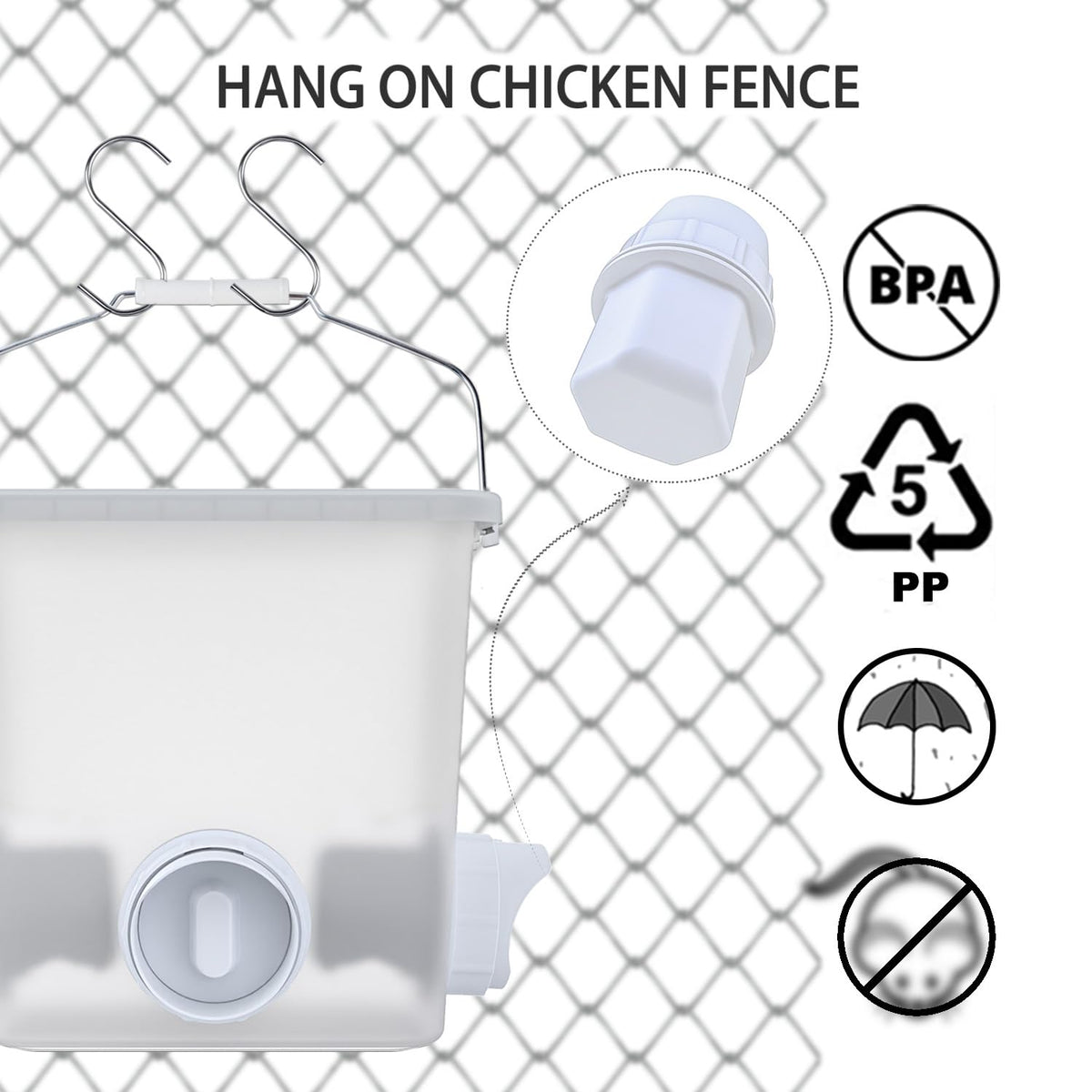 Automatic Chicken Feeder & Waterer Set S70249
