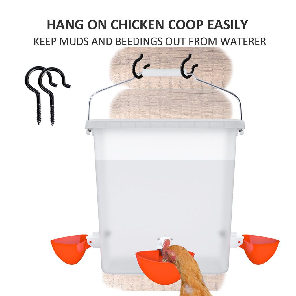 Automatic Chicken Feeder & Waterer Set S70249