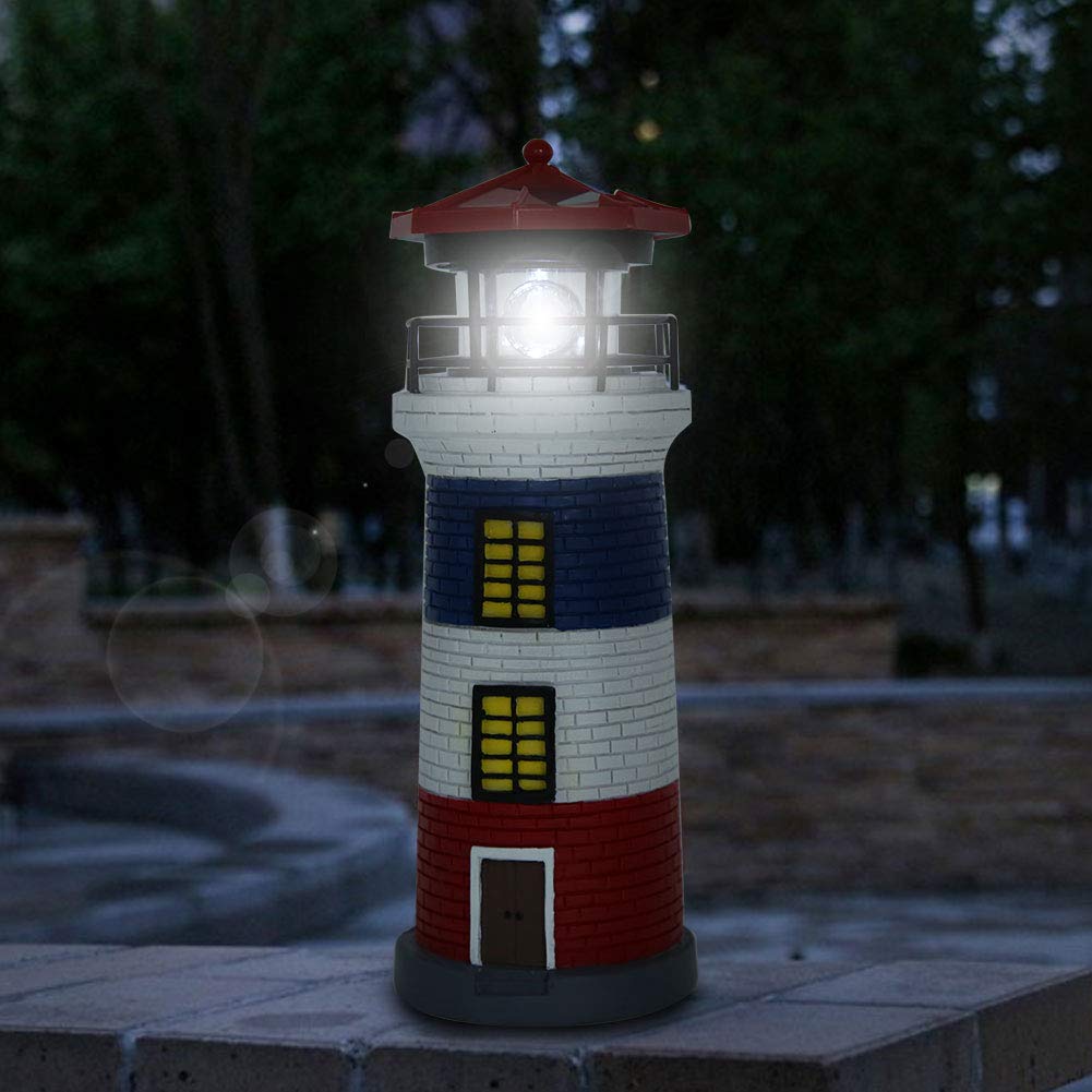 Solar Lighthouse Statue Outdoor Light E97083