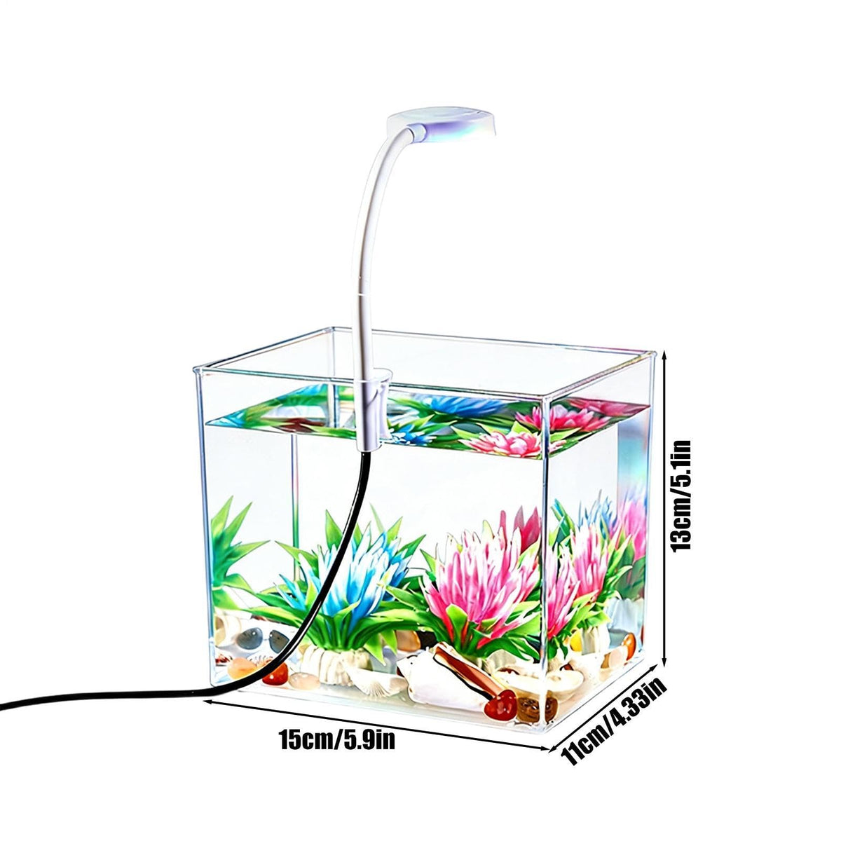 Small Aquarium with LED Lights M1595