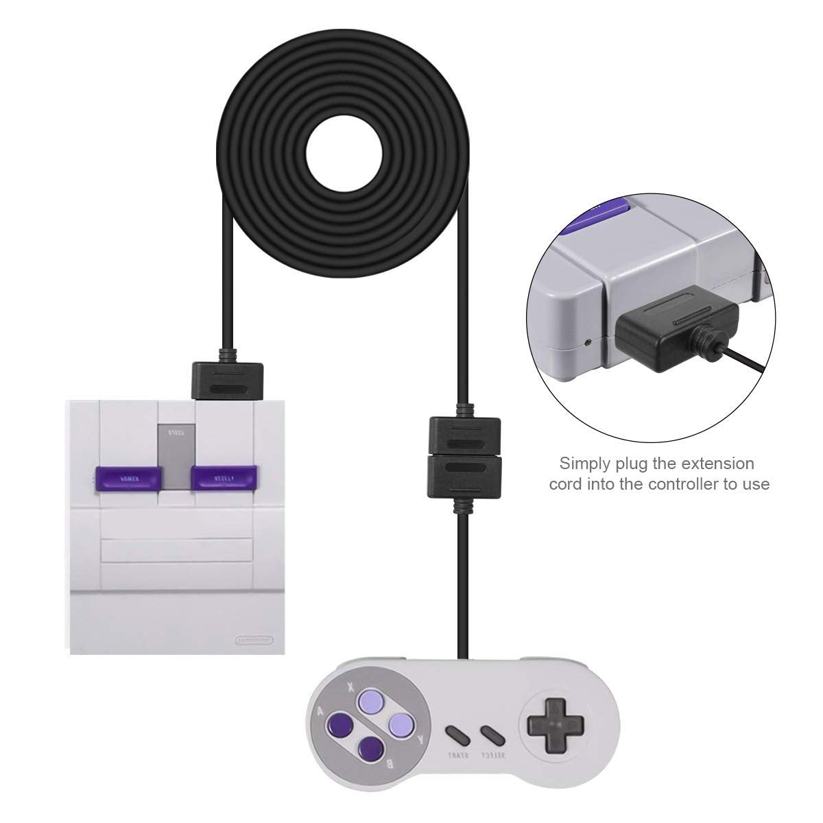 2-Pack 6ft PS2 Controller Extension Cable C617