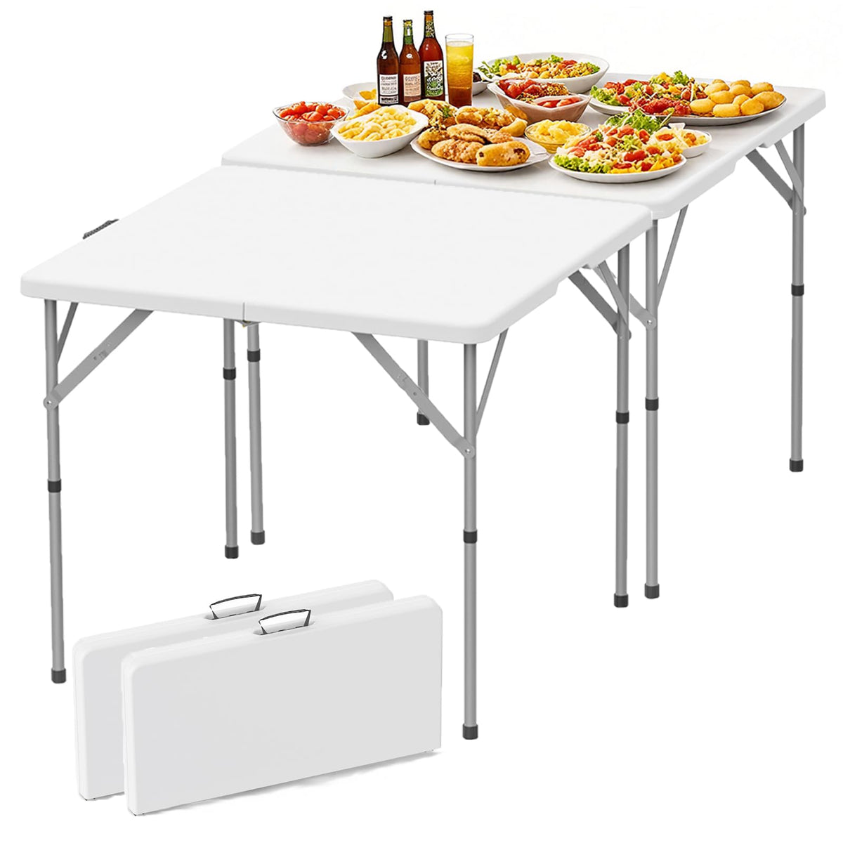Square Folding Card Table 2 Pcs S6155