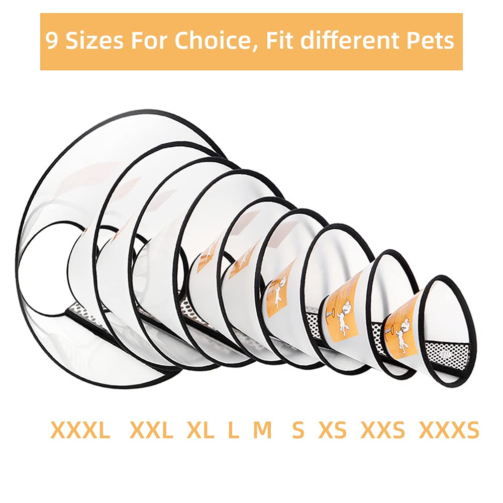 Adjustable Plastic Pet Recovery Collar Cone (S) O131751