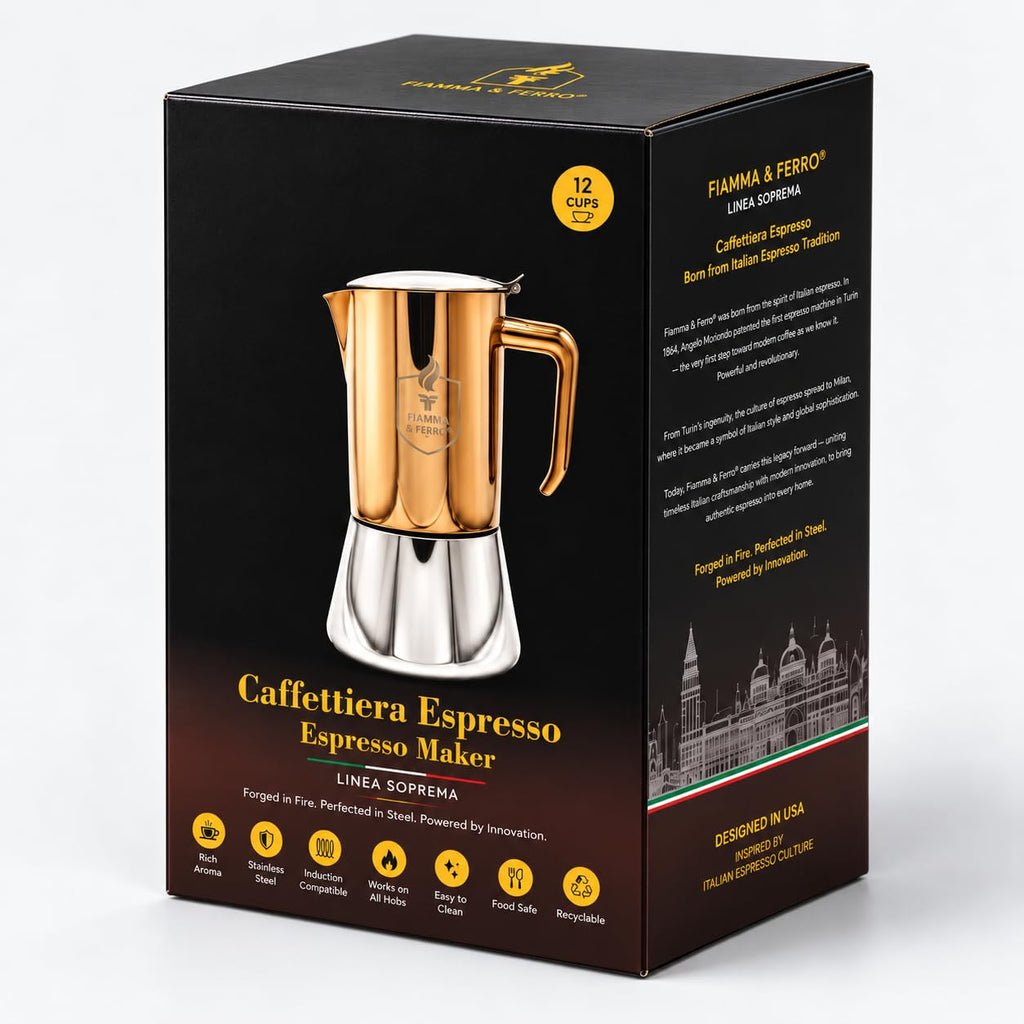 12-Cup Stainless Steel Moka Pot H448004