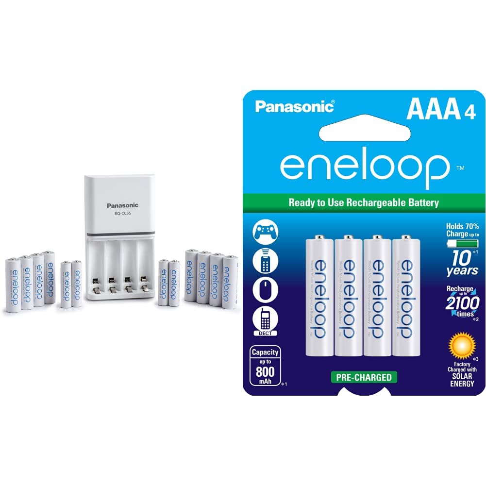 8AA 4AAA Ni-MH Rechargeable Batteries with Quick Charger V136