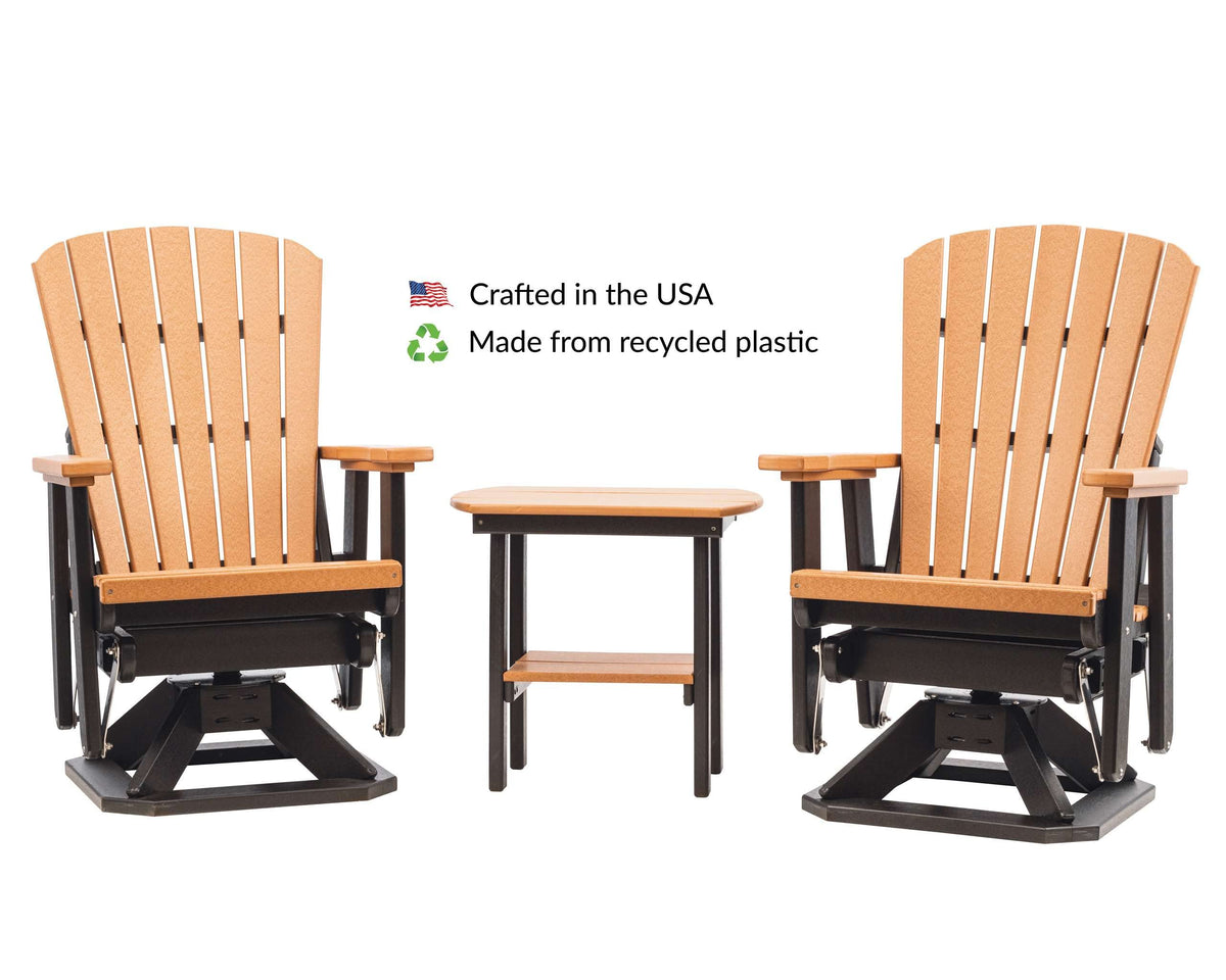 Poly Outdoor Adirondack Swivel Glider M3294
