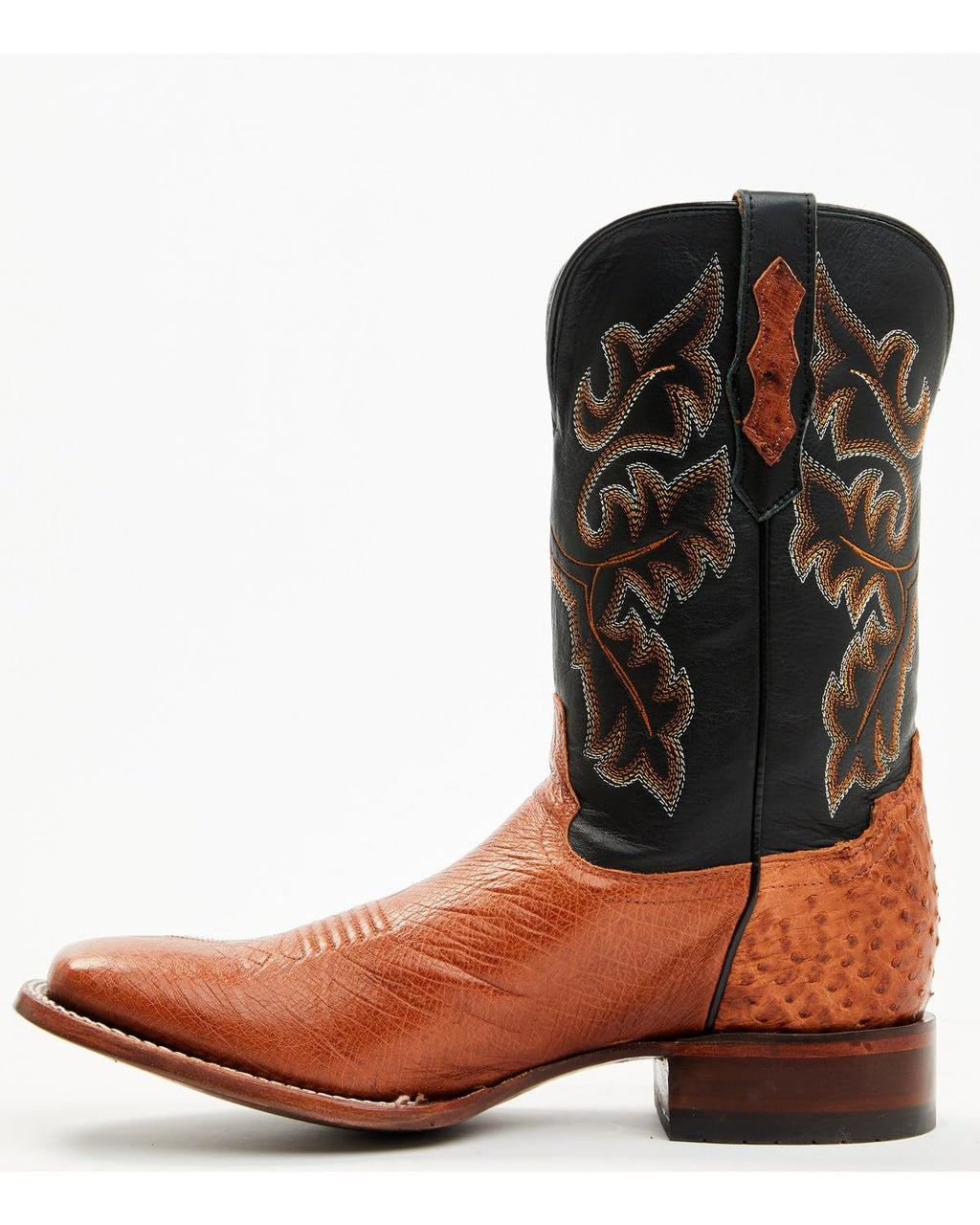 Ostrich Western Boot Broad Square Toe Y88560