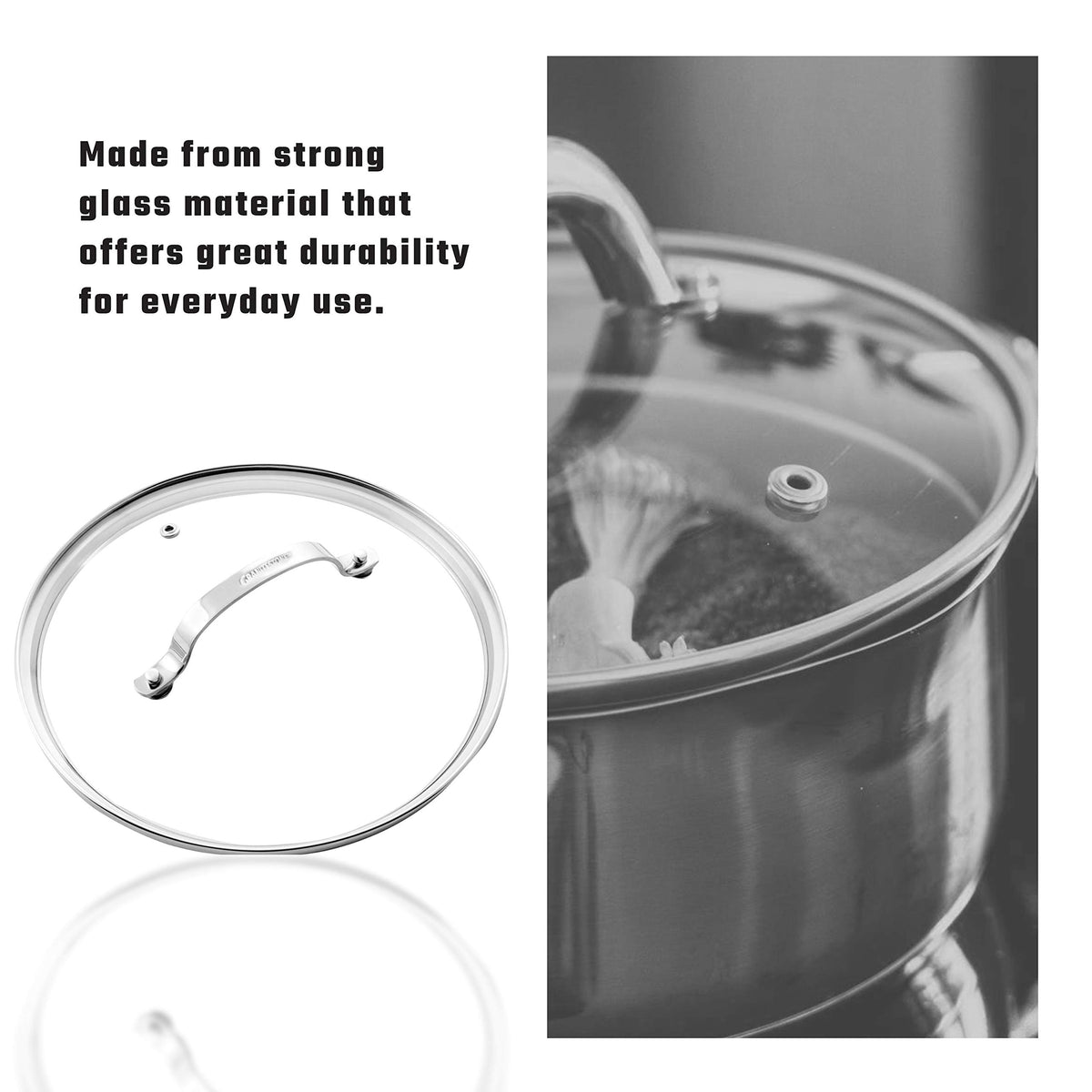Tempered Glass Lid 10-inch Clear Vented L552391
