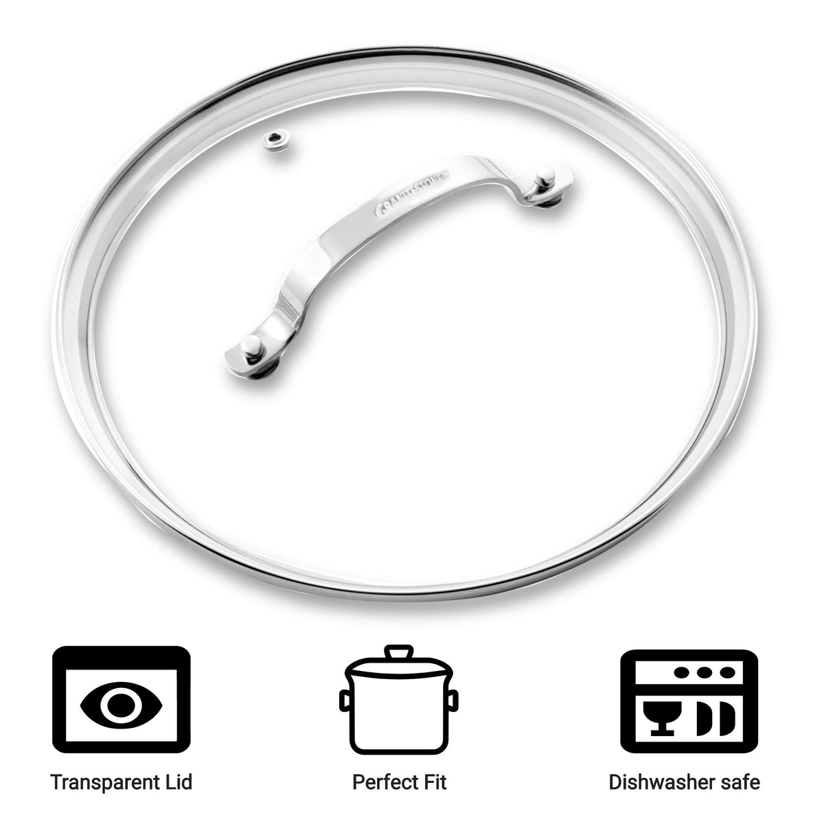 Tempered Glass Lid 10-inch Clear Vented L552391