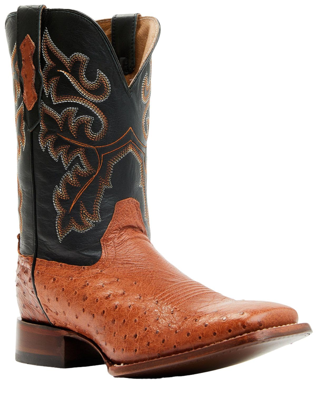 Ostrich Western Boot Broad Square Toe Y88560