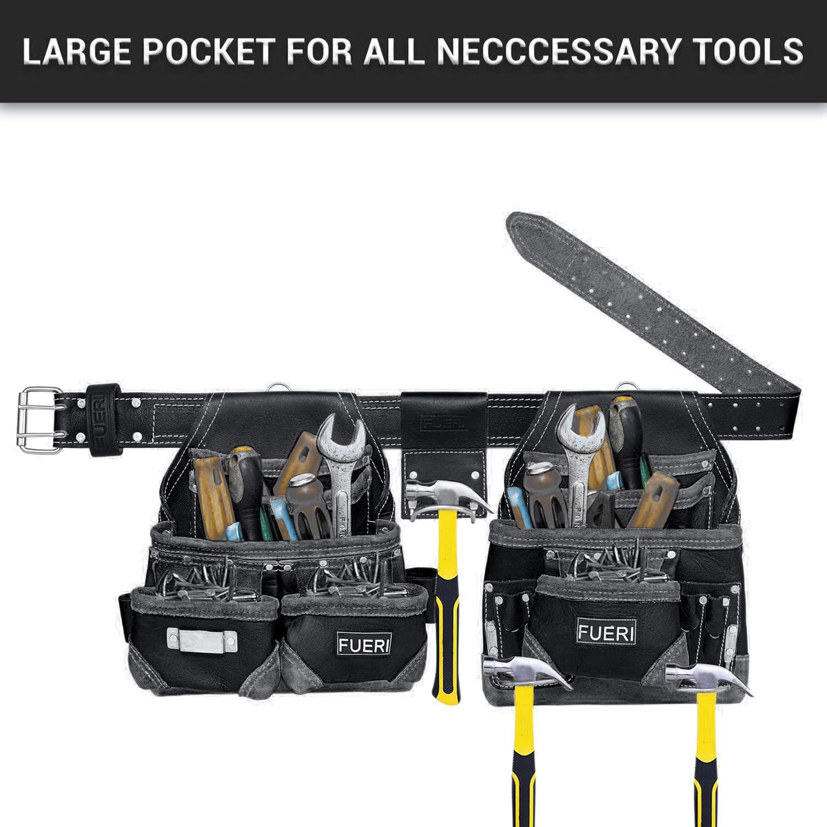 Leather 16 Pocket Tool Belt U158482