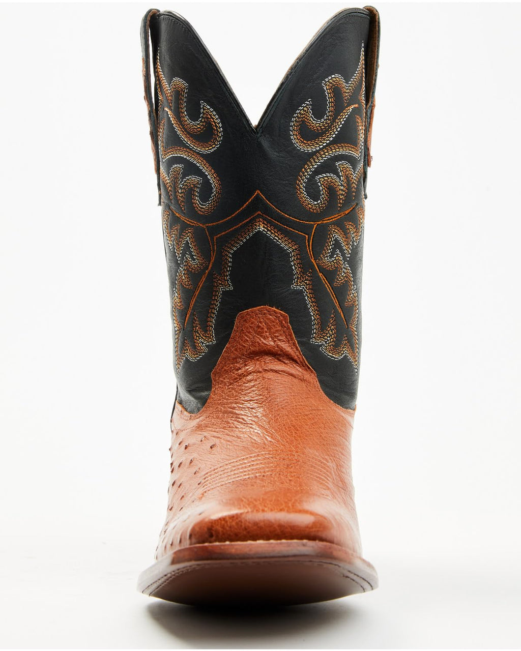 Ostrich Western Boot Broad Square Toe Y88560