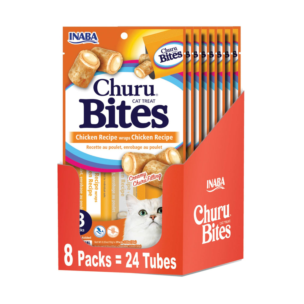 Soft Chewy Baked Chicken Cat Treats with Vitamin E, 24 Tubes O5422