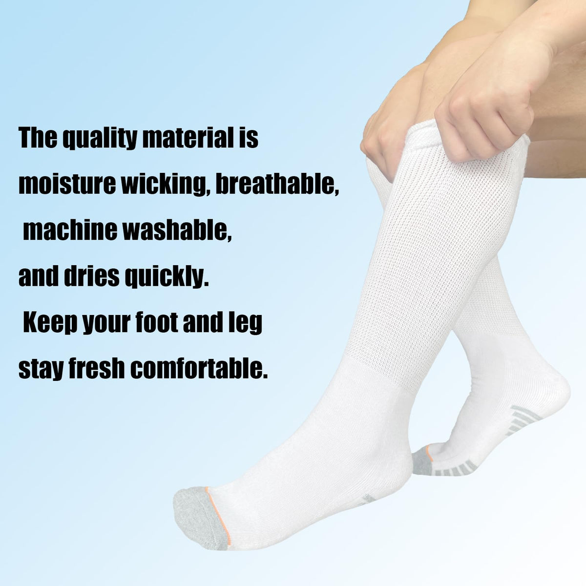 White Walking Boot Socks R55264