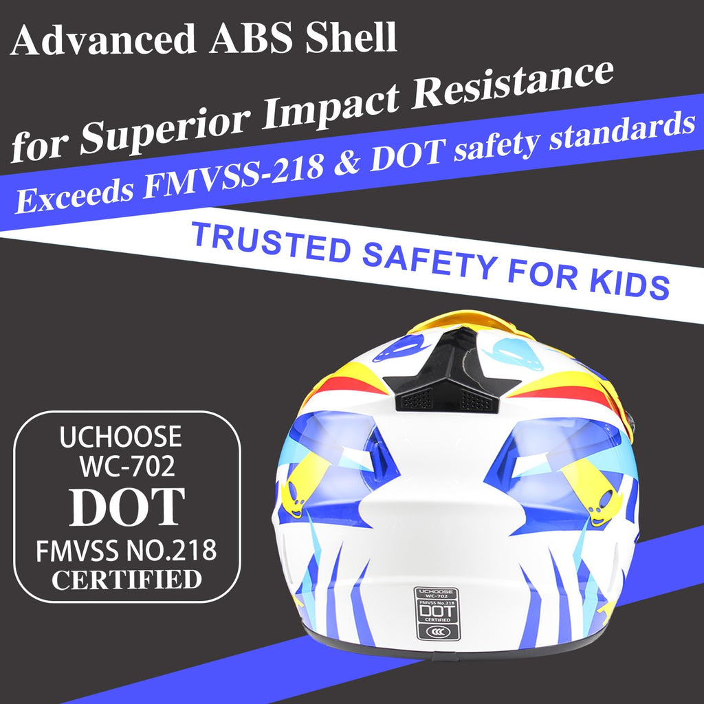 DOT Approved Kids Motocross Helmet with Goggles T35722